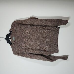 Women's Brown Crew Neck Sweater